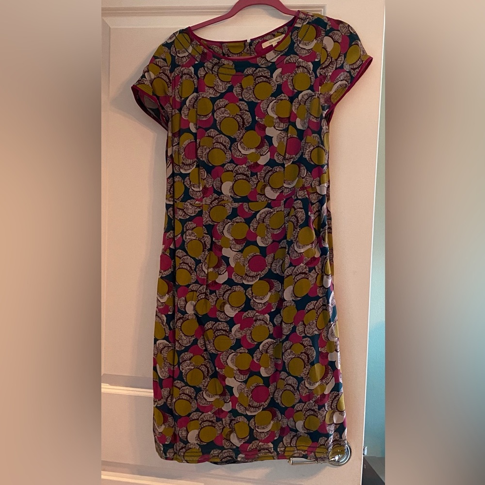 Colorful Patterned Midi Dress